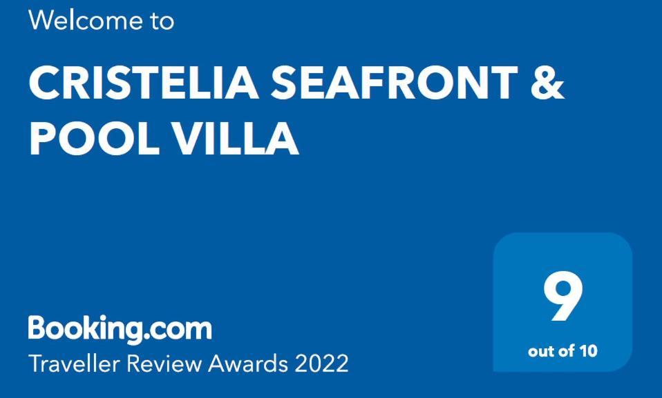 Cristelia Seafront & Pool Villa Lakhaniá Exterior foto